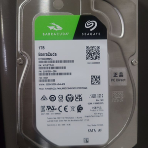 HDD 1TB 3.5인치 (2025년 4월구매 미사용)