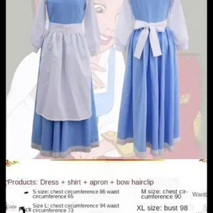 드레스 졸업사진 디즈니 벨
