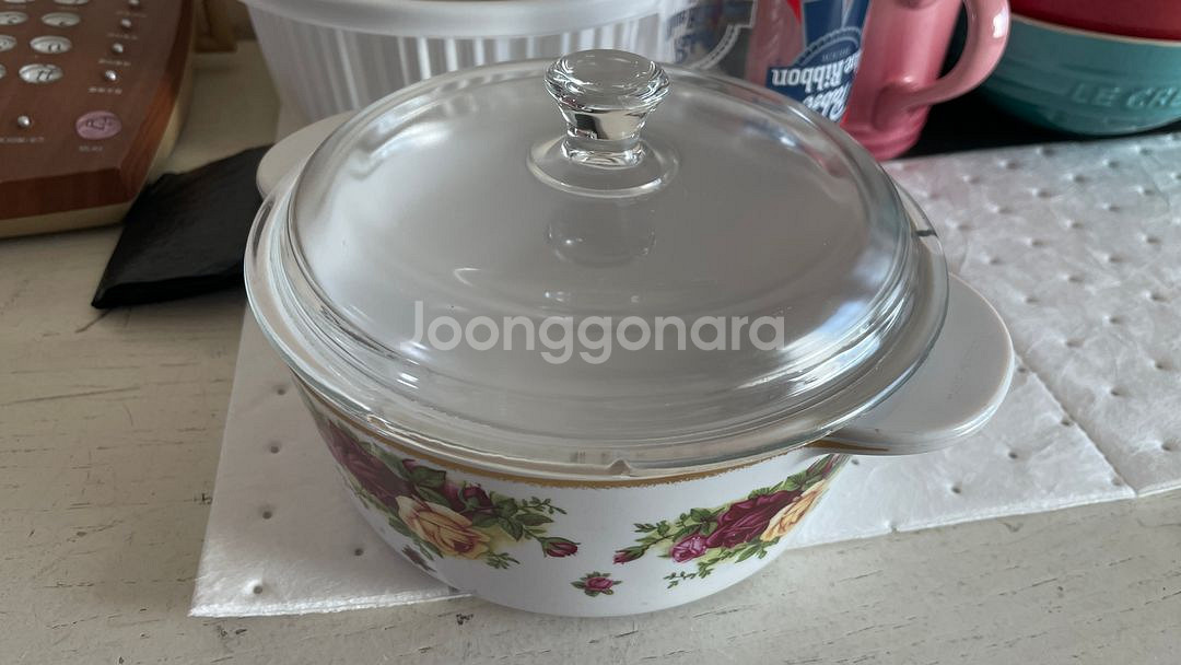 로얄알버트 황실장미 양수 냄비 17x6.5--3