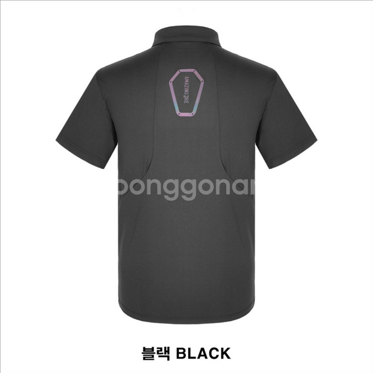 어메이징크리 남성 골프웨어 테크니컬 하이브 반팔 카라티--4