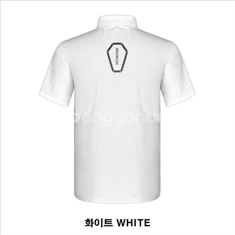 어메이징크리 남성 골프웨어 테크니컬 하이브 반팔 카라티--2