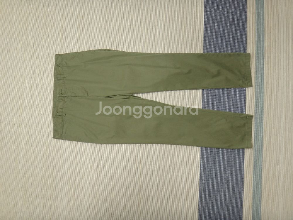 (34) 빈폴아웃도어 카키 남성 베이직 치노 팬츠--1