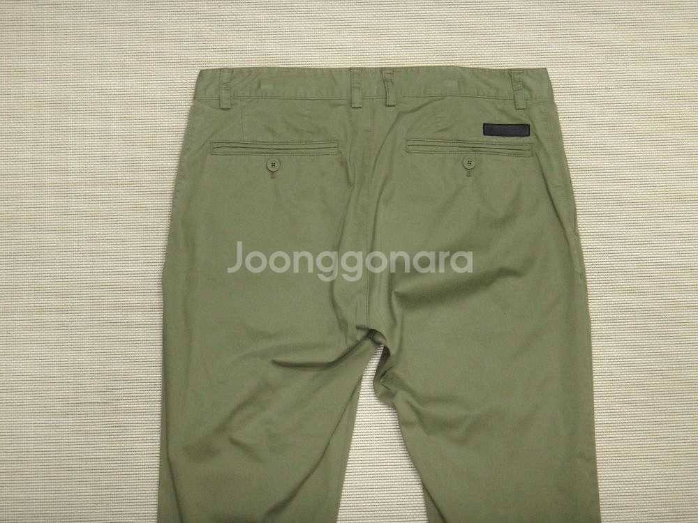 (34) 빈폴아웃도어 카키 남성 베이직 치노 팬츠--4