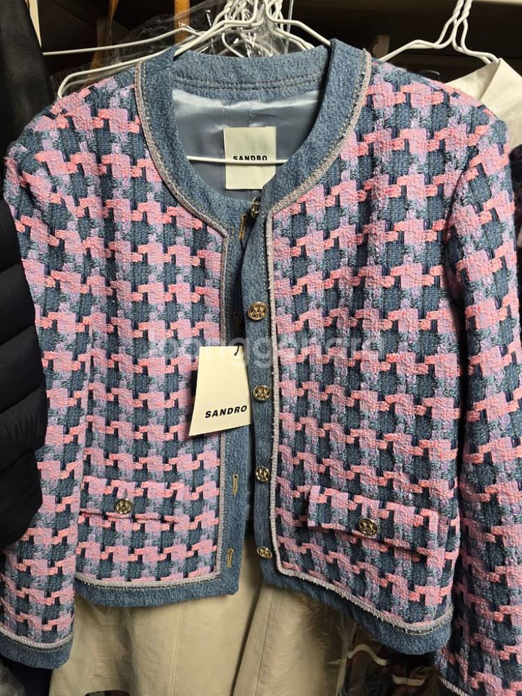 산드로 데님 자켓38 사이즈--1