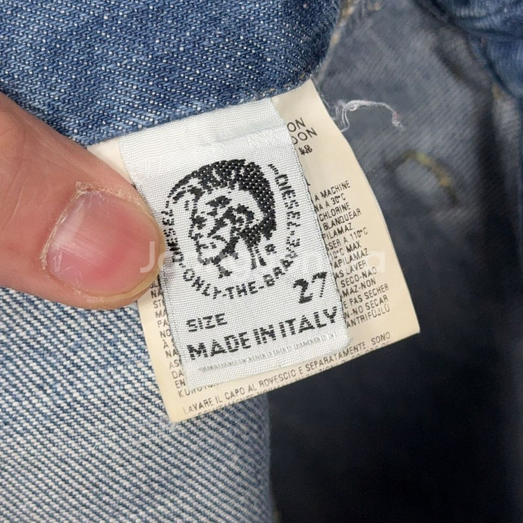 [디젤] 이태리 워싱 빈티지 데님 미니 스커트 27--6