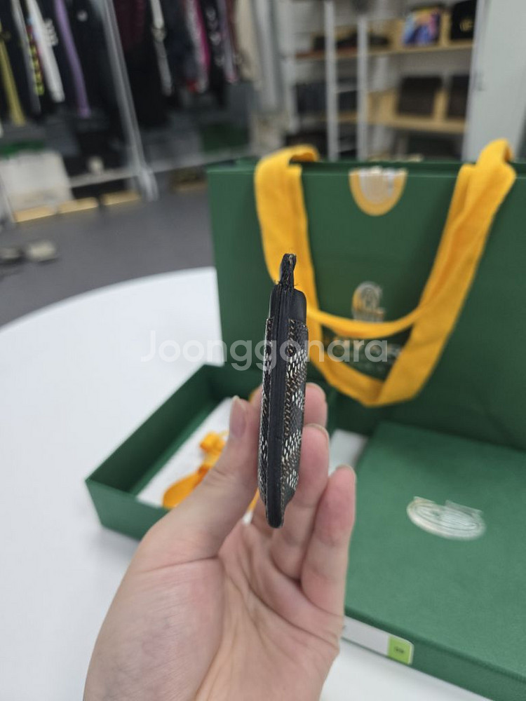 고야드 생쉴피스 카드지갑 브라운--2