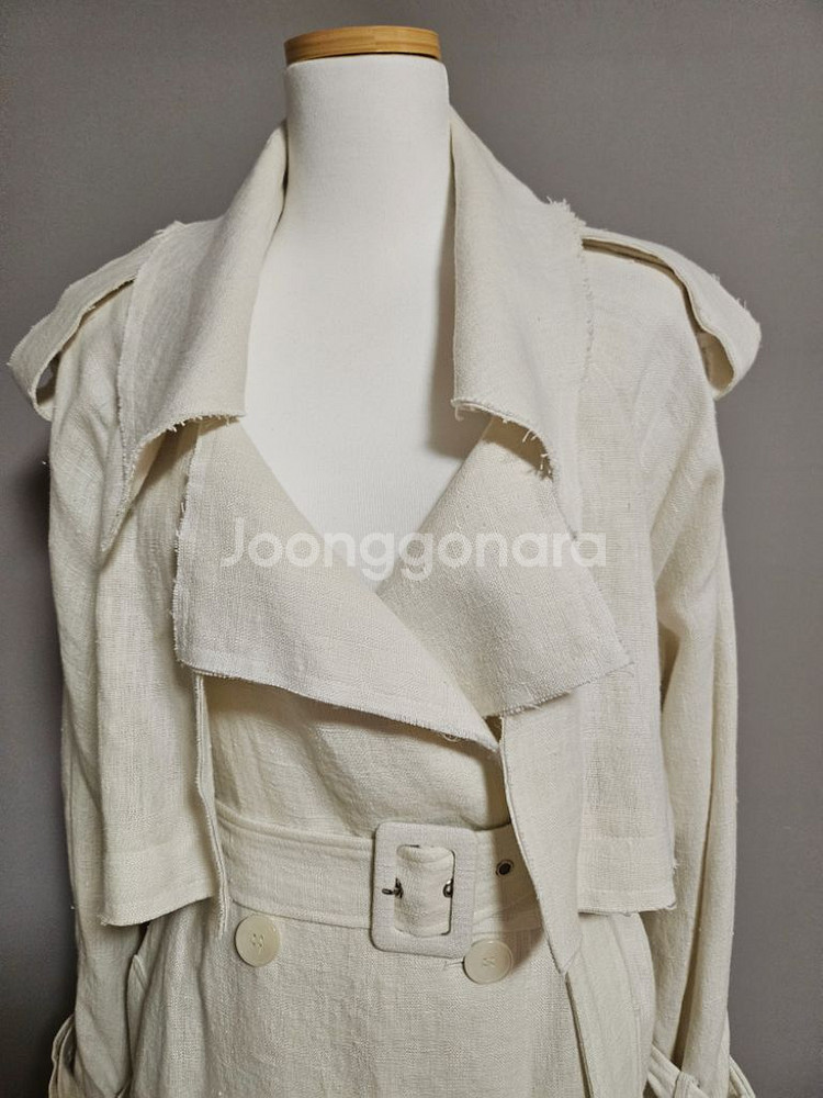 줄로그JULLLOG 체엘르 린렌 트렌치코트--4