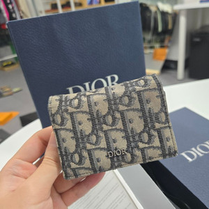 디올 비지니스 중지갑