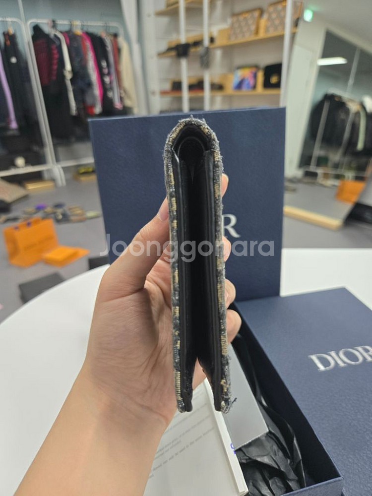 디올 오블리크 반지갑--2