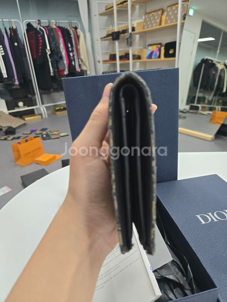 디올 오블리크 반지갑--3