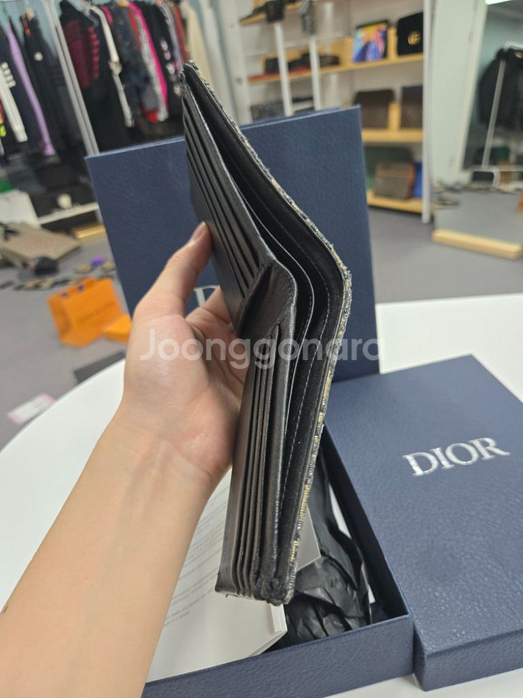 디올 오블리크 반지갑--6