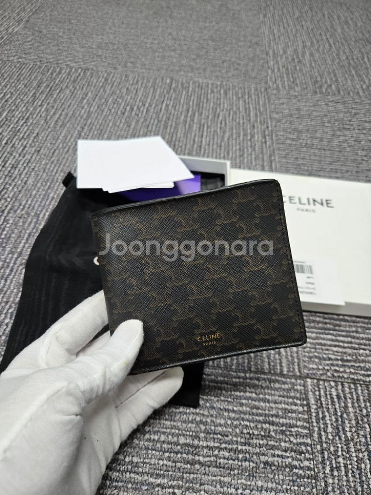 [정품]셀린느 트리오페 포켓 반지갑--0