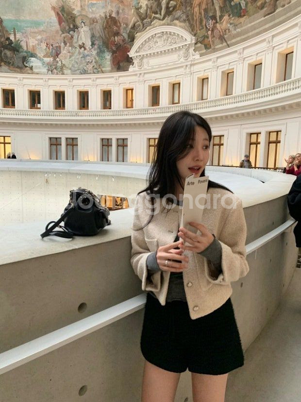 레이지샵 르망 트위드 자켓(베이지)--0