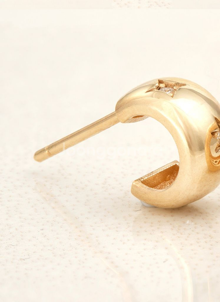 14k 모이사나이트 귀걸이(새제품)--2