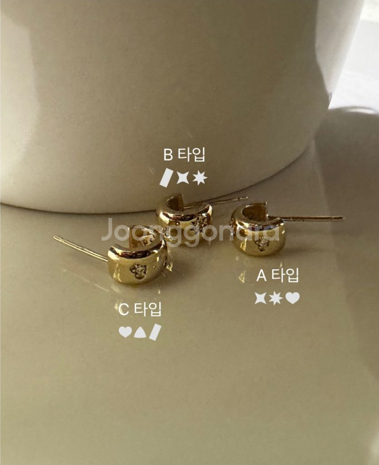 14k 모이사나이트 귀걸이(새제품)--4