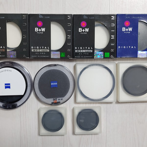 B+W, Carl Zeiss 필터등 여러가지 개별판매