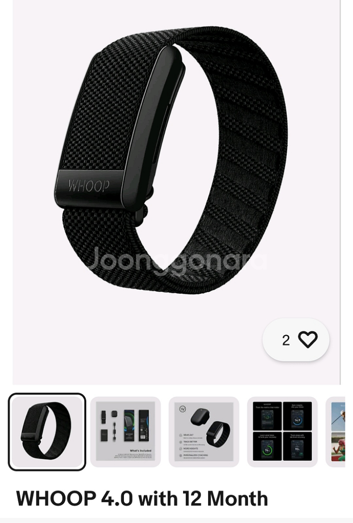 훕 WHOOP 4.0 웨어러블 팝니다.--7