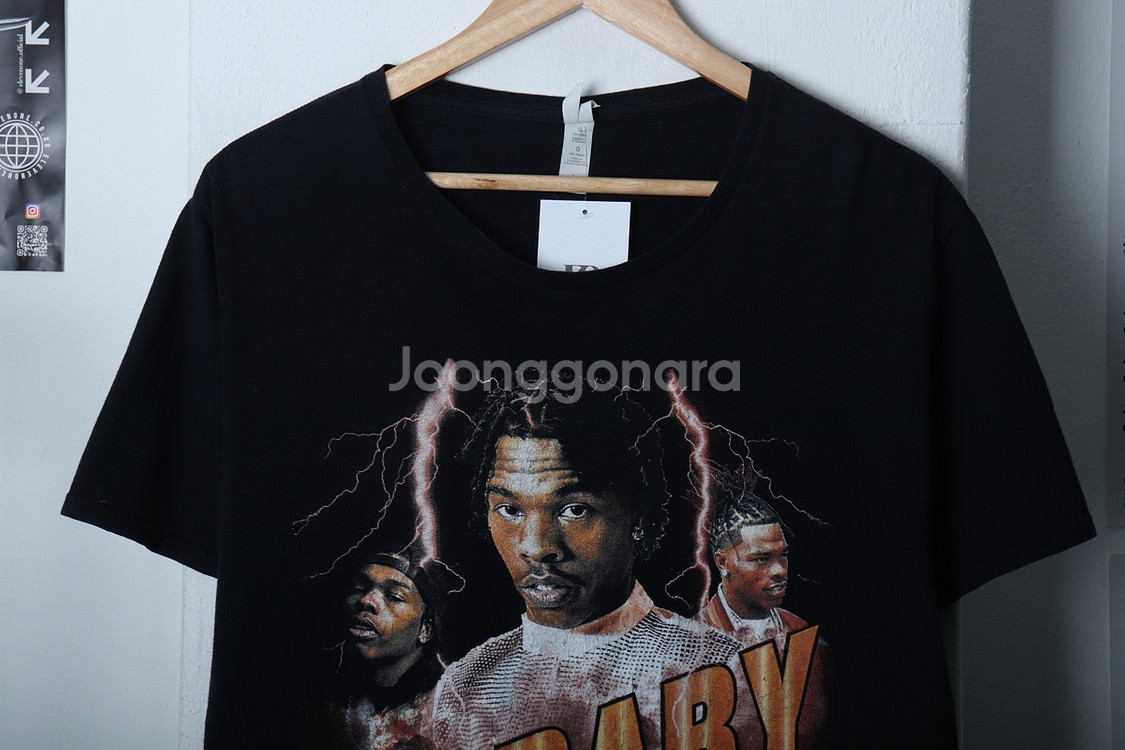 (L) 브랜드빈티지 반팔 티셔츠 릴베이비 투어 한정판--2