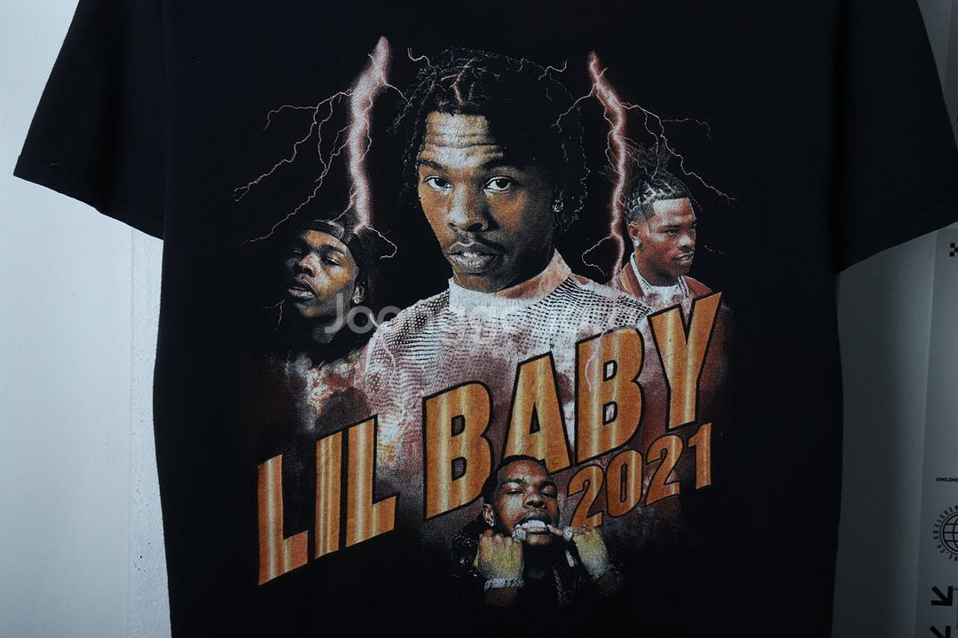 (L) 브랜드빈티지 반팔 티셔츠 릴베이비 투어 한정판--5