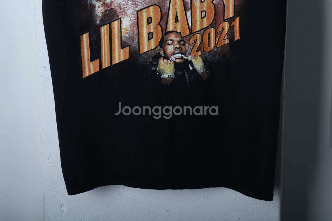 (L) 브랜드빈티지 반팔 티셔츠 릴베이비 투어 한정판--1