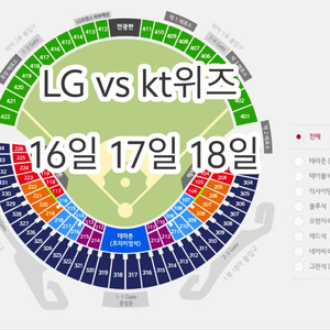 (16일.17일.18일) LG vs KT위즈