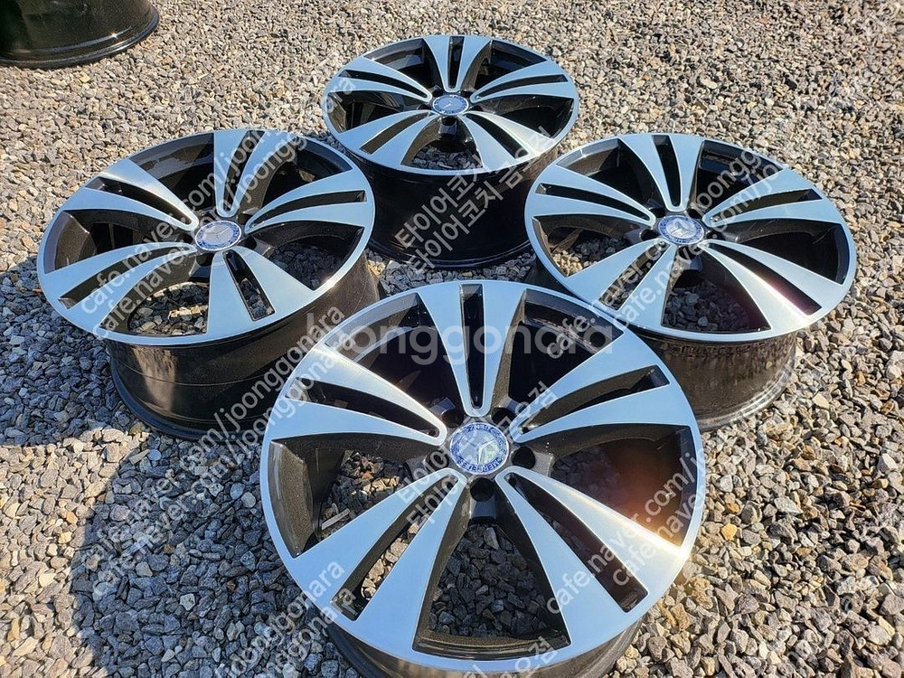 19인치 벤츠 CLS350 건메탈폴리쉬 순정휠 1대분--1