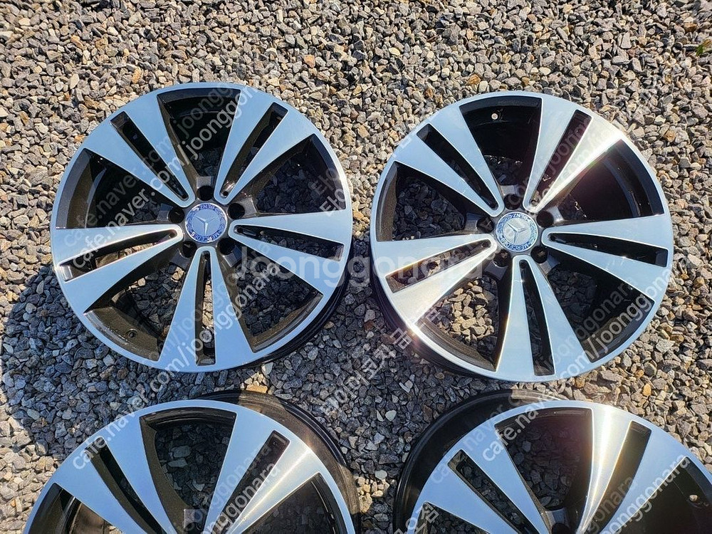 19인치 벤츠 CLS350 건메탈폴리쉬 순정휠 1대분--2