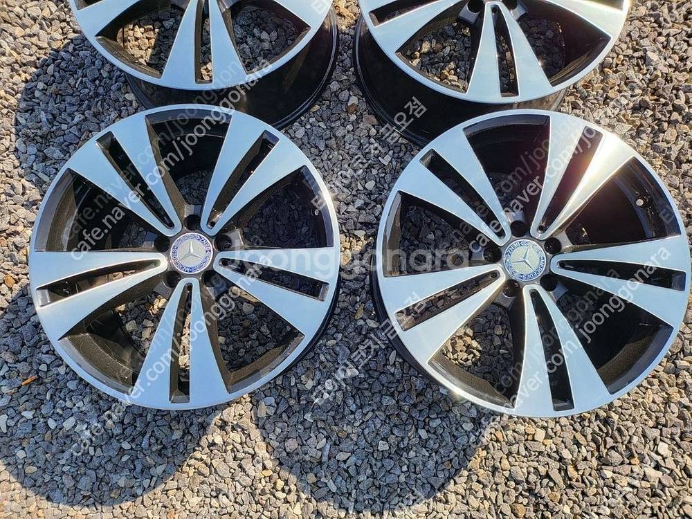 19인치 벤츠 CLS350 건메탈폴리쉬 순정휠 1대분--3