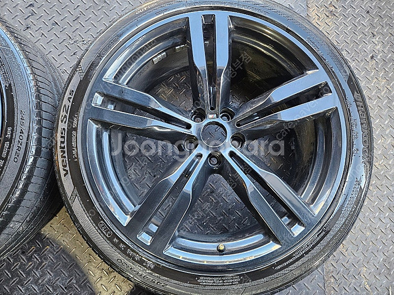 20인치 BMW 7시리즈 648M 유광블랙 중고휠타이어...--5