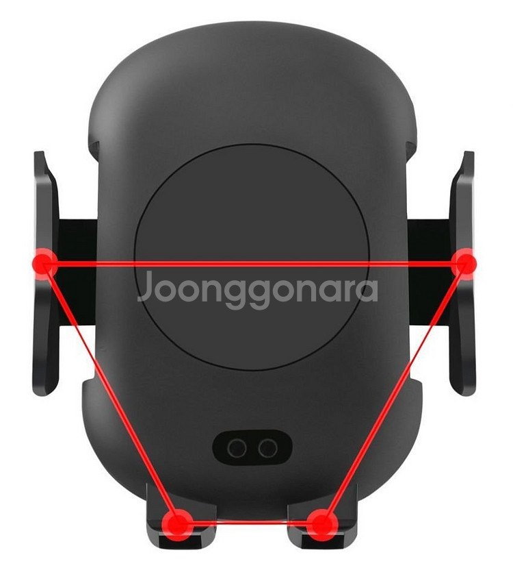 새 차량용 고속 무선 충전 오토 슬라이드 송풍구 거치대--5
