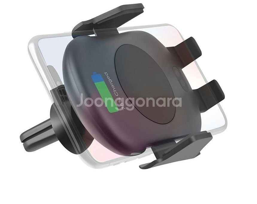 새 차량용 고속 무선 충전 오토 슬라이드 송풍구 거치대--3