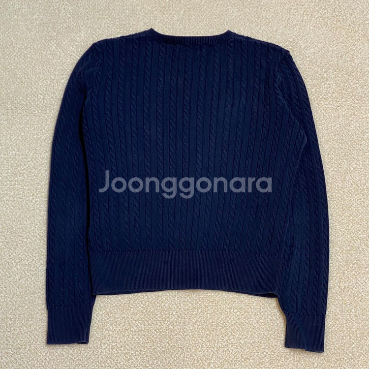 (정품) 폴로 신형 걸즈 네이비 니트 가디건 XL--3