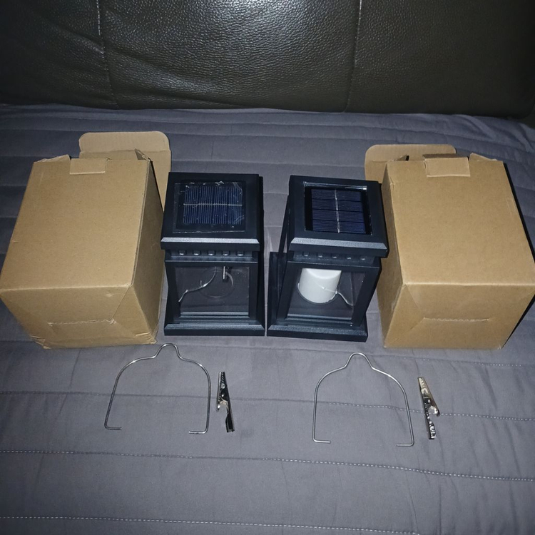 (새상품)태양열 충전 감성캠핑렌턴 무드등 취침등 이미지