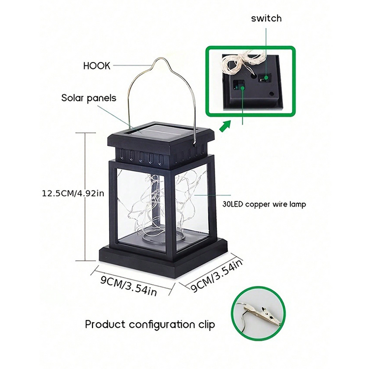 (새상품)태양열 충전 감성캠핑렌턴 무드등 취침등 이미지