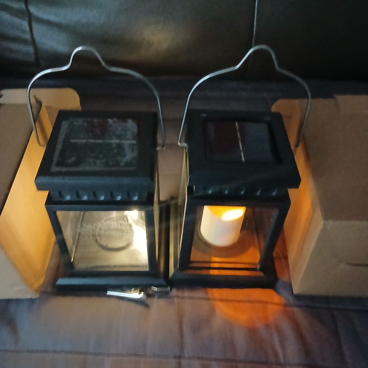 (새상품)태양열 충전 감성캠핑렌턴 무드등 취침등 이미지