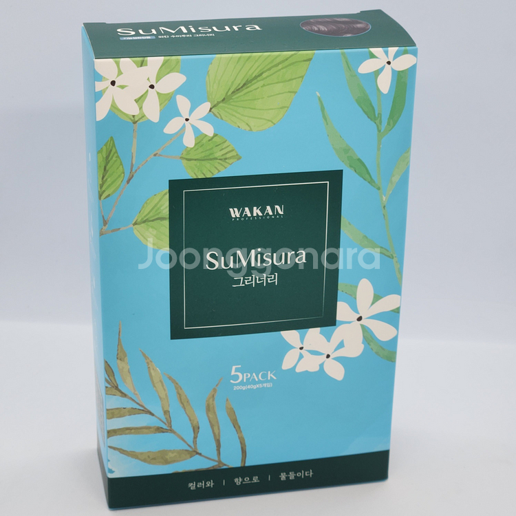 와칸 수미주라 천연 새치 염색약 그리너리1box(5p)--0