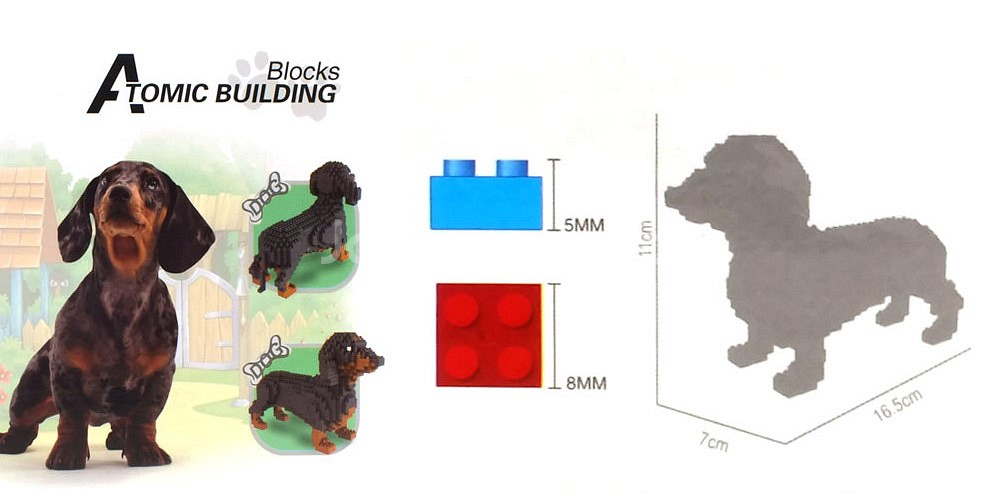 Dachshund 닥스훈트 동물블럭 (미니블럭)--2