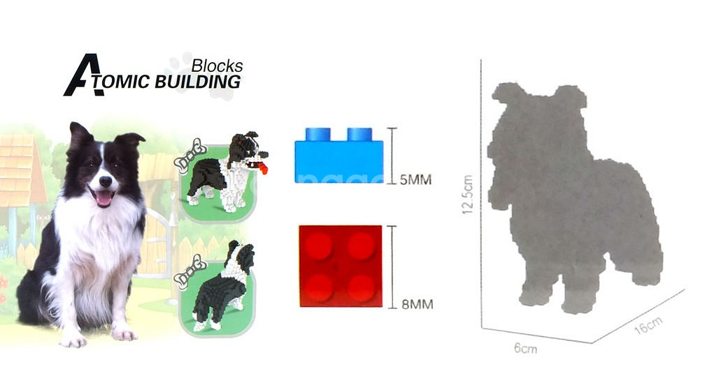 Border Collie 보더콜리 동물블럭 (미니블럭)--2