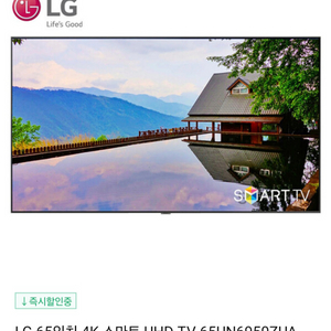 LG 65인치 4K 스마트 TV