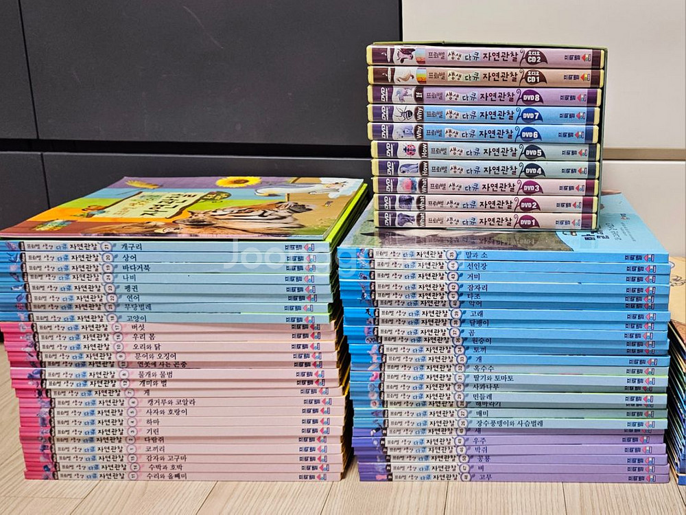 프뢰벨 생생다큐 자연관찰+CD&DVD(상태좋음)--0