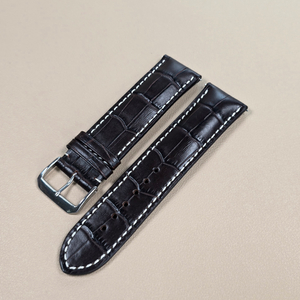 독일 리오스 루이지애나 가죽 시계줄 다크브라운 24mm