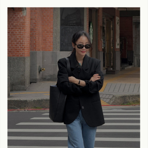 그레이룸 오버클래식 테일러드 자켓 블랙