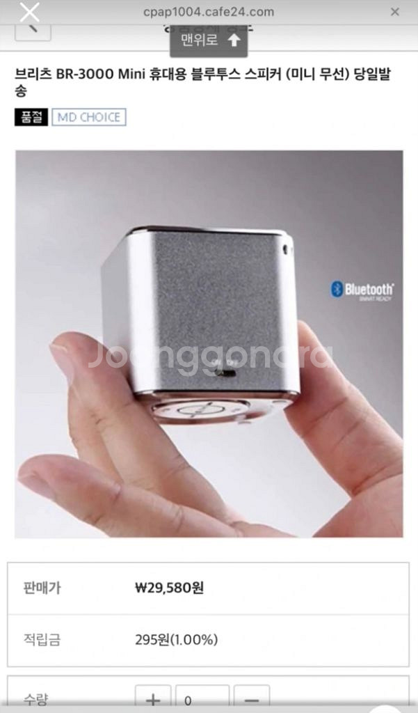 브리츠 BR-3000 Mini 휴대용 블루투스 스피커--2