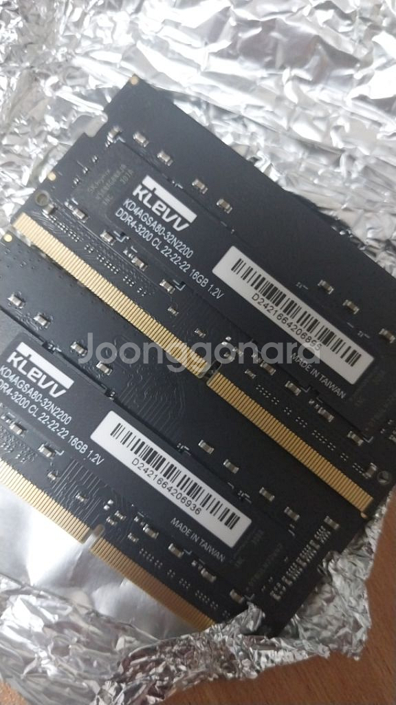 노트북램 ddr4 16g 2개--0