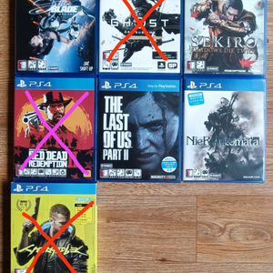 PS4/PS5 중고 명작 게임 타이틀 몇가지 팝니다.