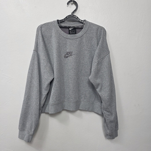 [NIKE] 여성 프린팅 크롭 맨투맨 XL