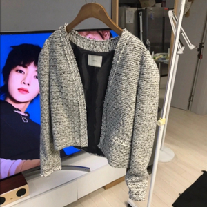 여성 트위드 보카 자켓 및 스커트 사이즈S
