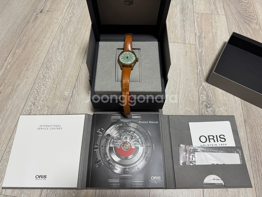 오리스 빅크라운 포인터 데이트 브론즈 36mm--5