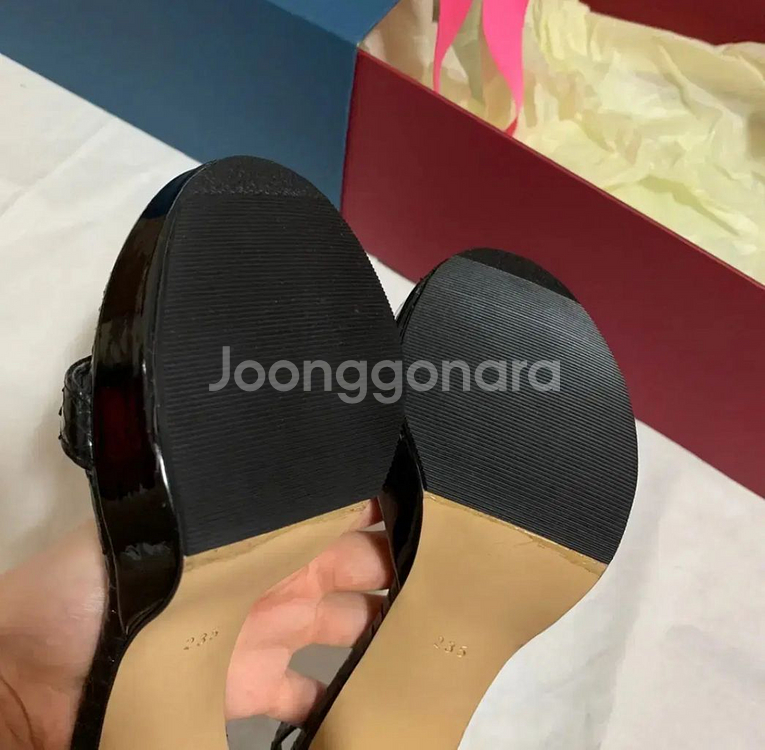 수제화가죽샌들힐 에나멜가죽힐--5
