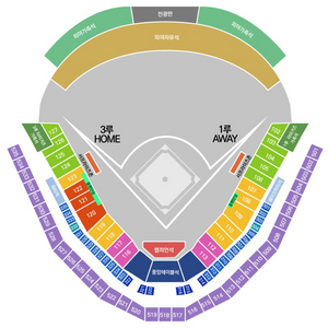 5월17일 DH1차전 기아vs두산 3루 가족석(6인)